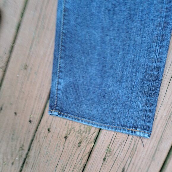 Men Vintage RMC Jeans Graphic Navy and Blue Jeans Size 34x32 Y2K - Picture 12 of 13